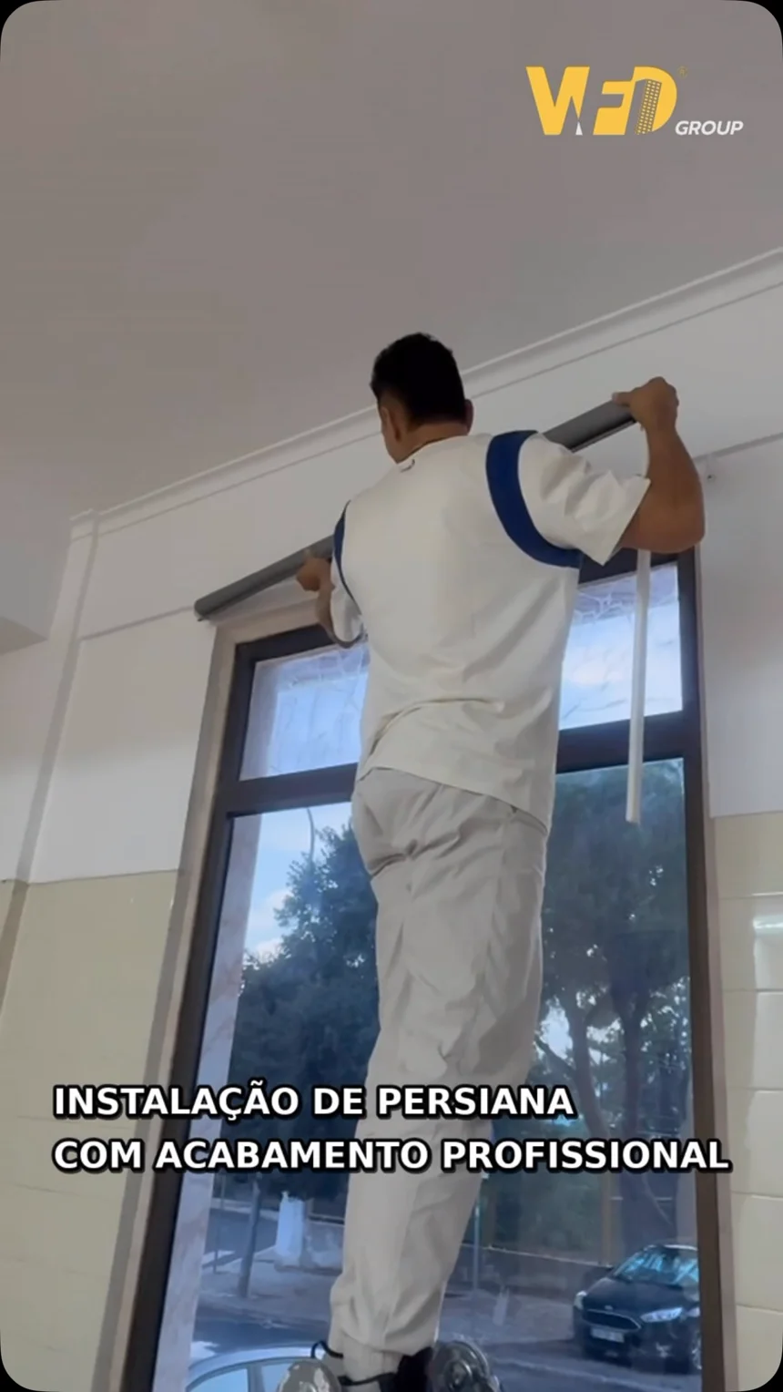 Persiana instalada pela WFD Group